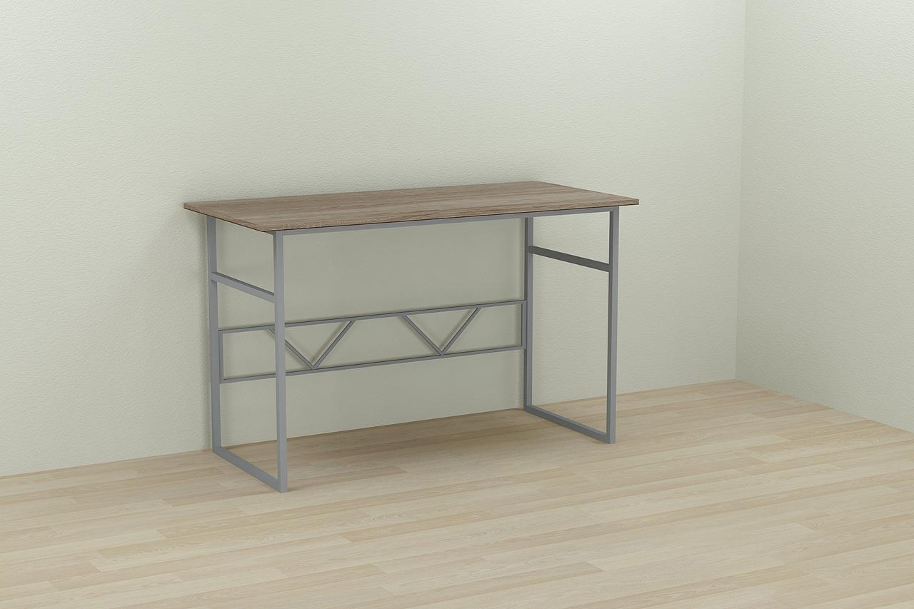 Комп'ютерний стіл Ferrum-decor Раян 75x120x60 сірий ДСП Дуб Сонома Труфель 16мм (FRD-101603), фото 1