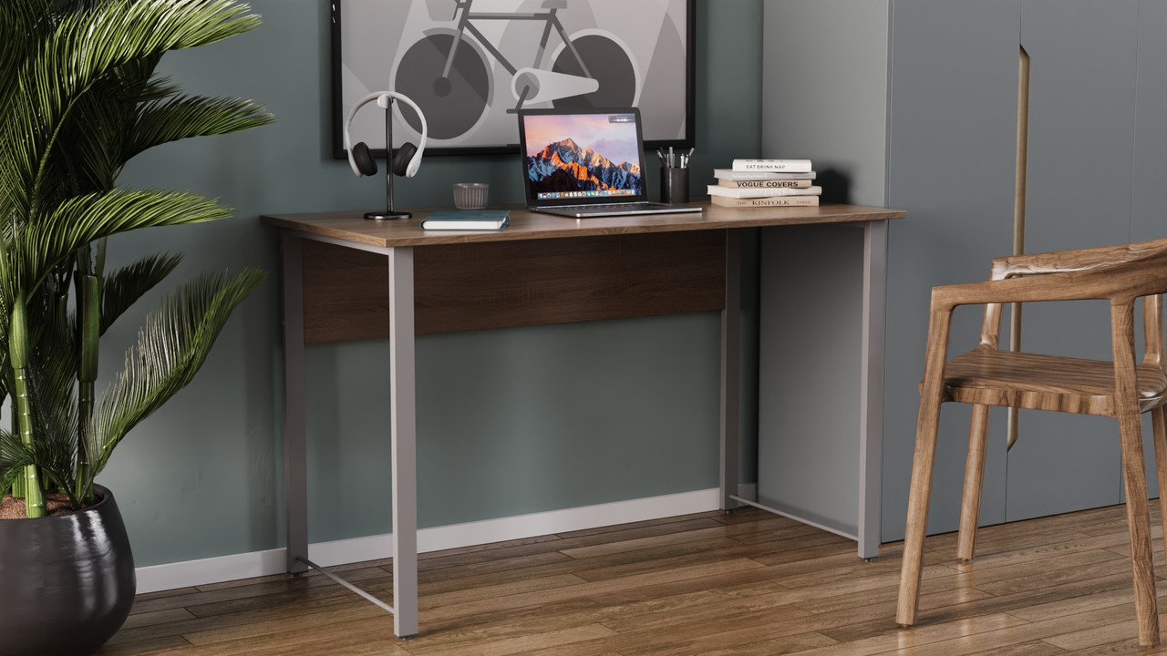 Комп'ютерний стіл Ferrum-decor Курт 75x100x70 сірий ДСП Дуб Сонома Труфель 16мм (FRD-101859), фото 1