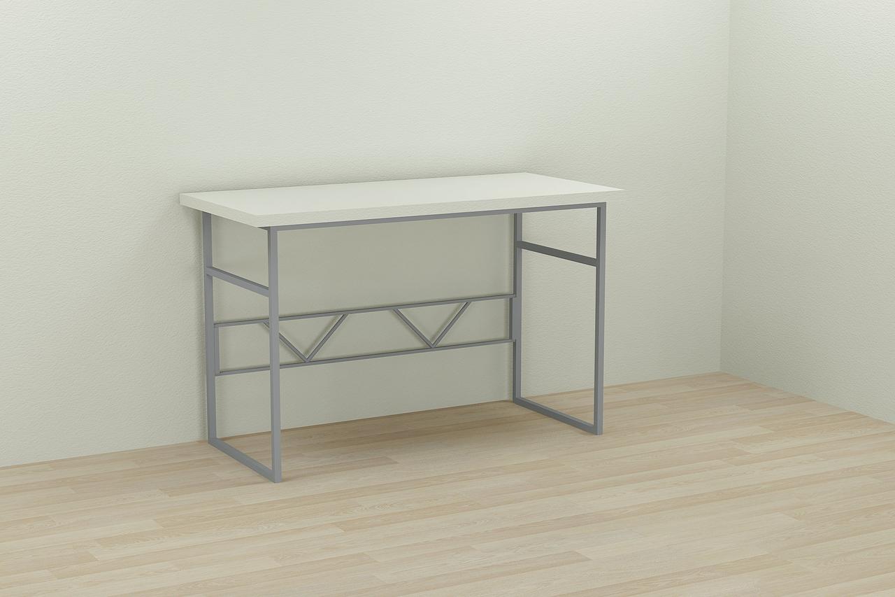 Комп'ютерний стіл Ferrum-decor Раян 75x120x70 сірий ДСП Білий 32мм (FRD-101636), фото 1