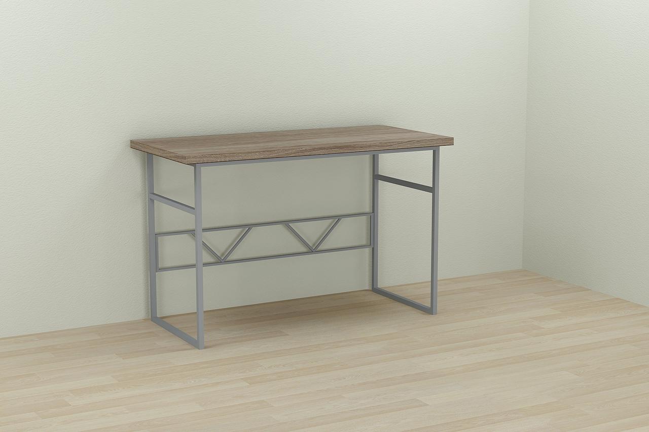 Комп'ютерний стіл Ferrum-decor Раян 75x100x70 сірий ДСП Дуб Сонома Труфель 32мм (FRD-101628), фото 1