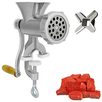 М'ясорубка ручна , 25x15x30 см, JHP-10 / Ручна м'ясорубка механічна