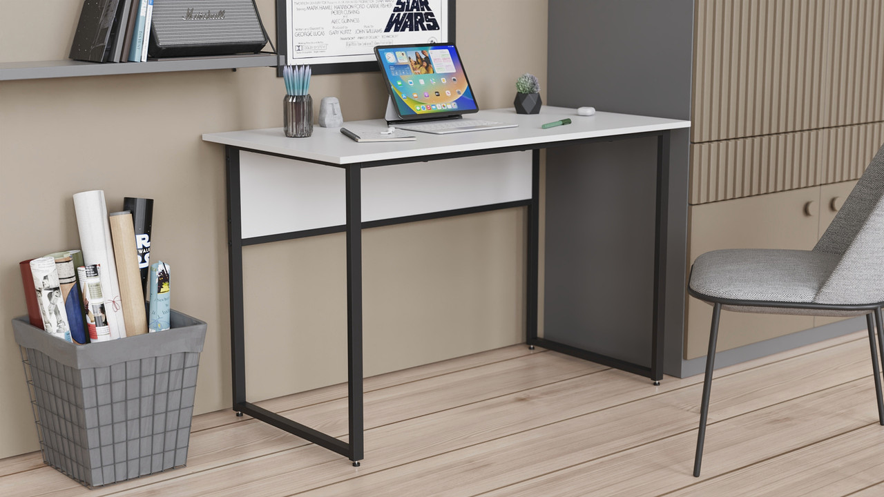 Комп'ютерний стіл Ferrum-decor Раян 75x100x70 сірий ДСП Дуб Сонома Труфель 16мм (FRD-101623), фото 1