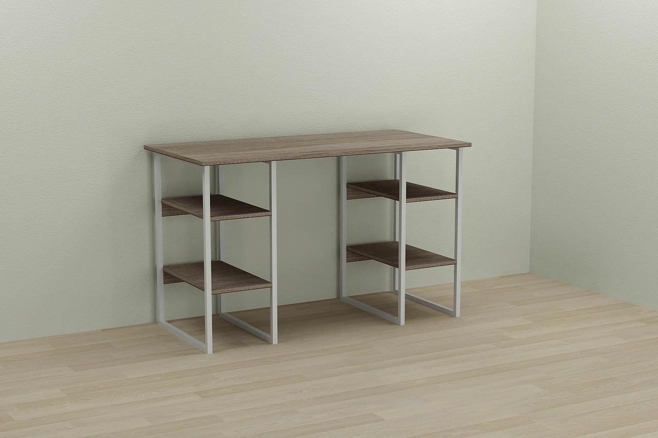 Комп'ютерний стіл Ferrum-decor Карен 75x120x70 білий ДСП Дуб Сонома Труфель 16мм (FRD-102278), фото 1