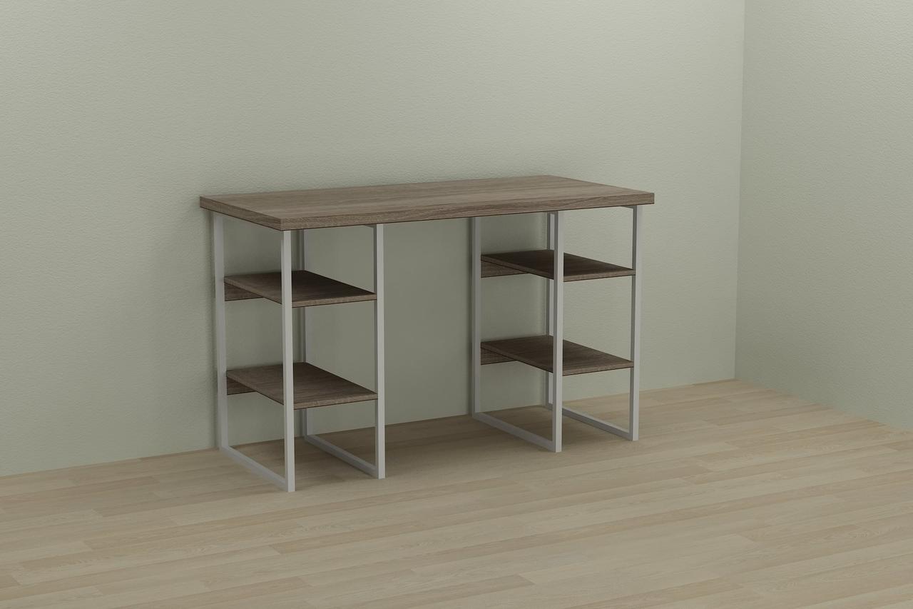 Комп'ютерний стіл Ferrum-decor Карен 75x120x60 білий ДСП Дуб Сонома Труфель 32мм (FRD-102263), фото 1