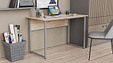Комп'ютерний стіл Ferrum-decor Коді 75x120x70 сірий ДСП Дуб Артізан 16мм (FRD-101694), фото 4
