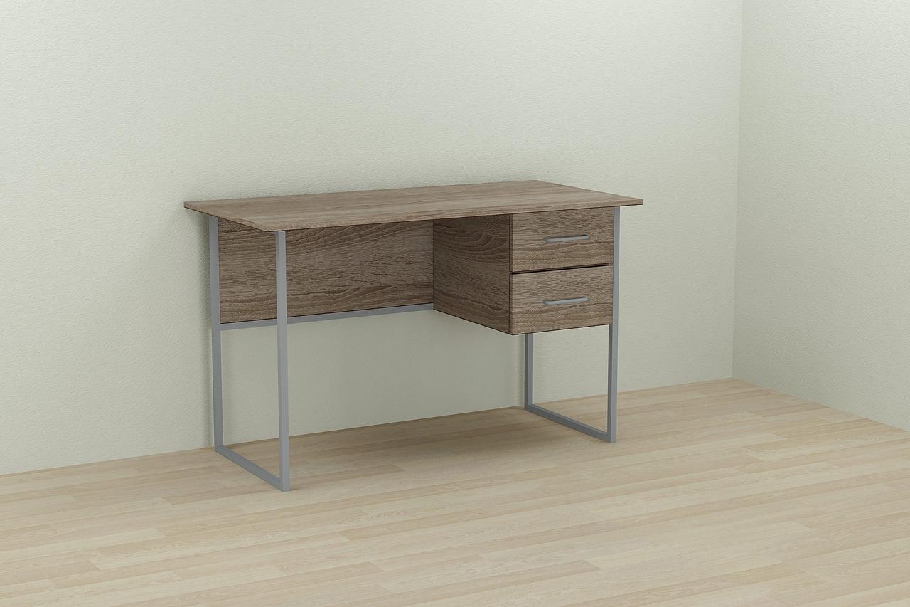 Комп'ютерний стіл Ferrum-decor Таккота 75x120x60 сірий ДСП Дуб Сонома Труфель 16мм (FRD-102312), фото 1