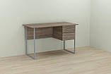 Комп'ютерний стіл Ferrum-decor Таккота 75x140x60 сірий ДСП Дуб Сонома Труфель 16мм (FRD-102322), фото 4