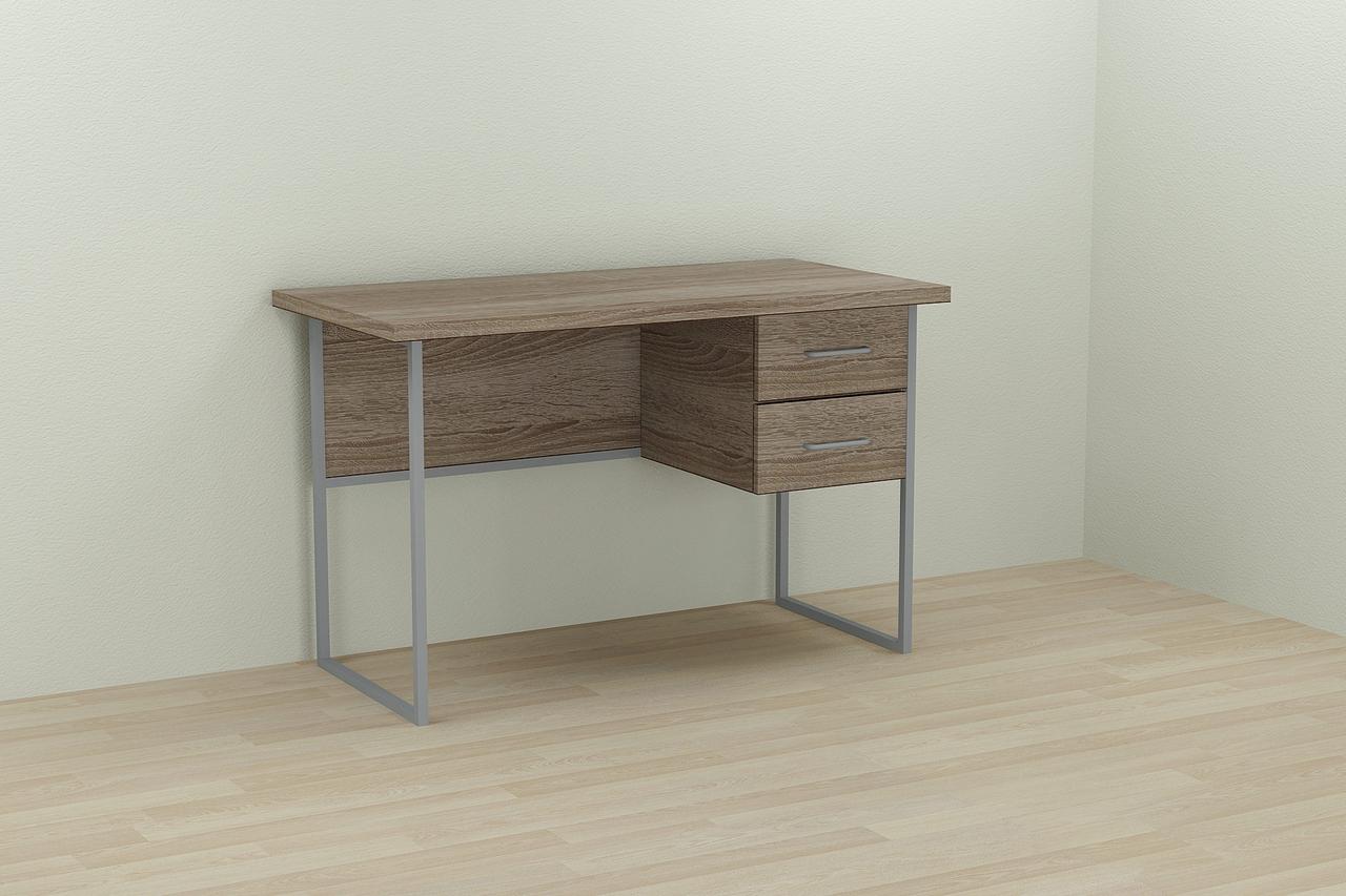 Комп'ютерний стіл Ferrum-decor Таккота 75x140x60 сірий ДСП Дуб Сонома Труфель 32мм (FRD-102327), фото 1