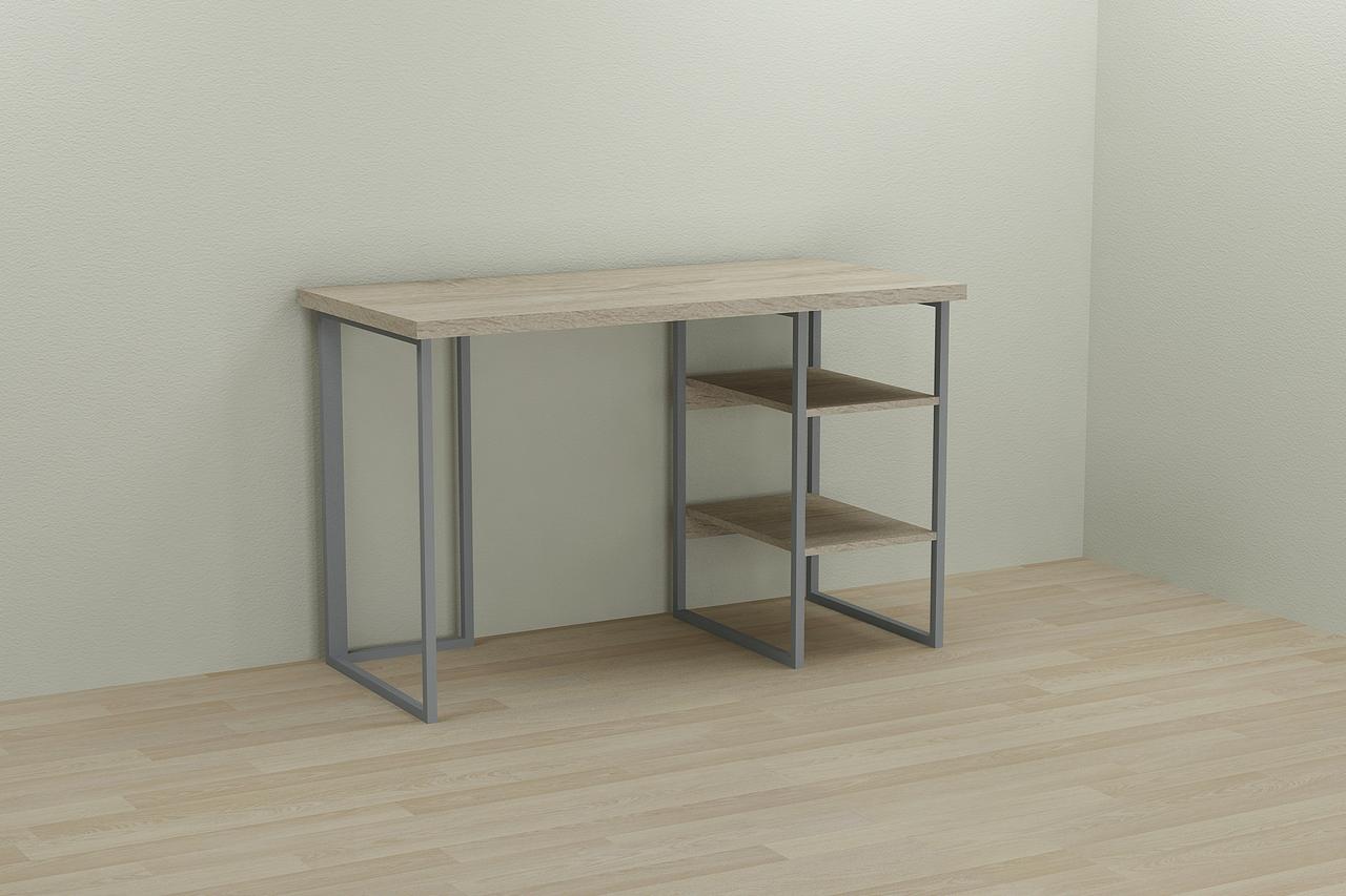 Комп'ютерний стіл Ferrum-decor Кевін 75x100x70 сірий ДСП Дуб Сонома 32мм (FRD-101744), фото 1