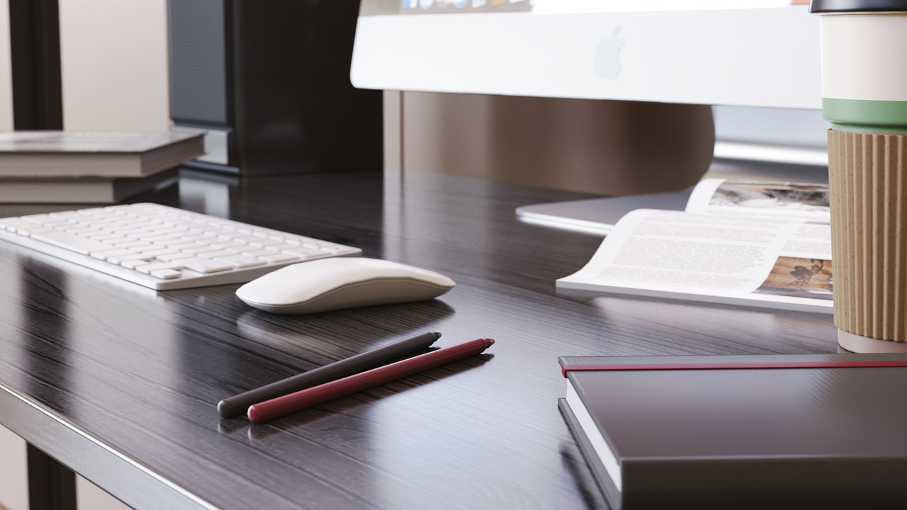 Комп'ютерний стіл Дейв 75x140x60 сірий ДСП Сосна Кембра 16мм FRD-102382, фото 1