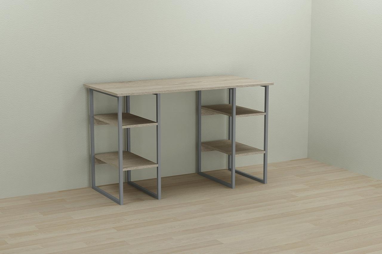 Комп'ютерний стіл Ferrum-decor Карен 75x120x70 сірий ДСП Дуб Сонома 16мм (FRD-102439), фото 1