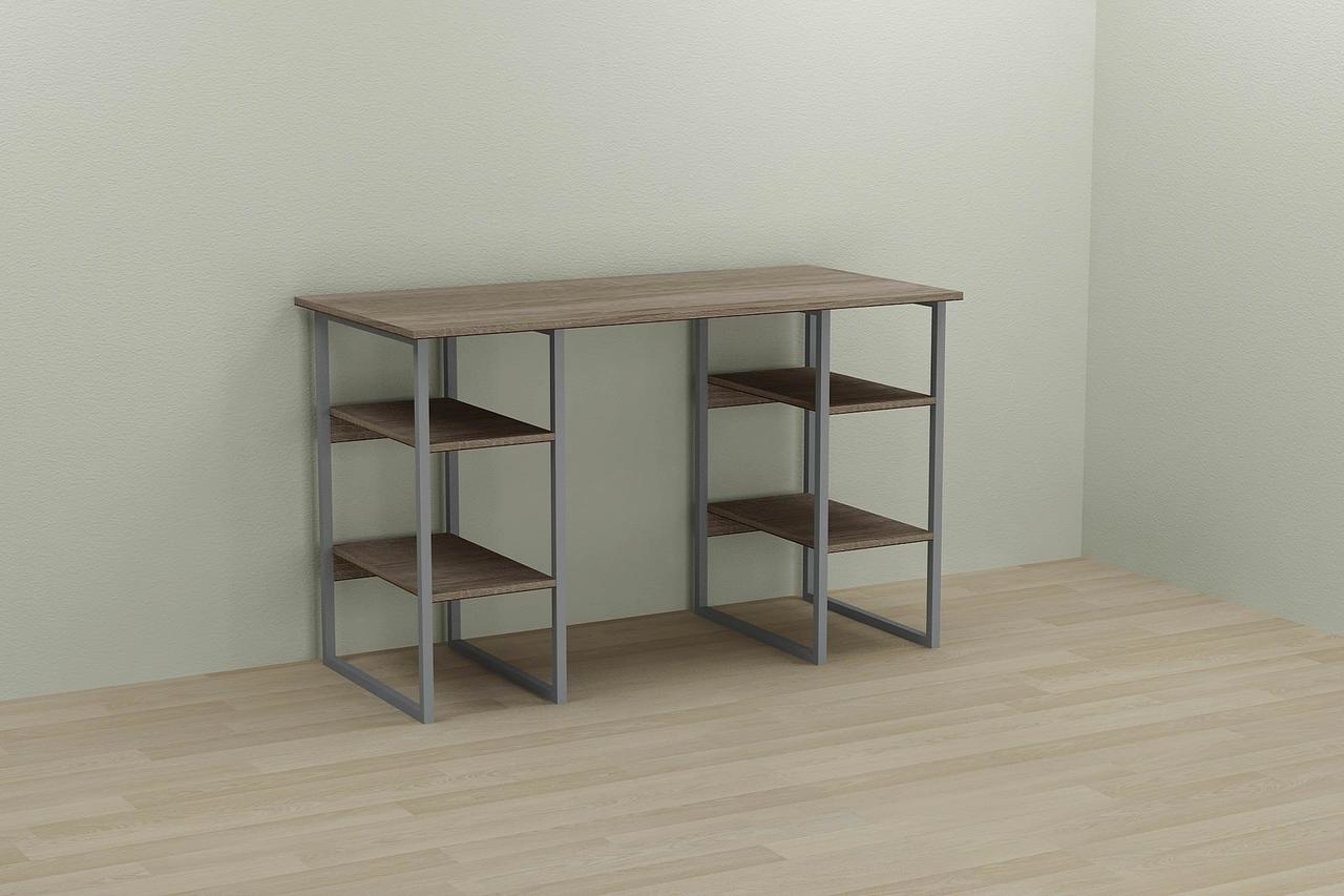 Комп'ютерний стіл Ferrum-decor Карен 75x140x60 сірий ДСП Дуб Сонома Труфель 16мм (FRD-102430), фото 1