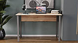 Комп'ютерний стіл Ferrum-decor Курт 75x120x70 сірий ДСП Дуб Артізан 16мм (FRD-101870), фото 3