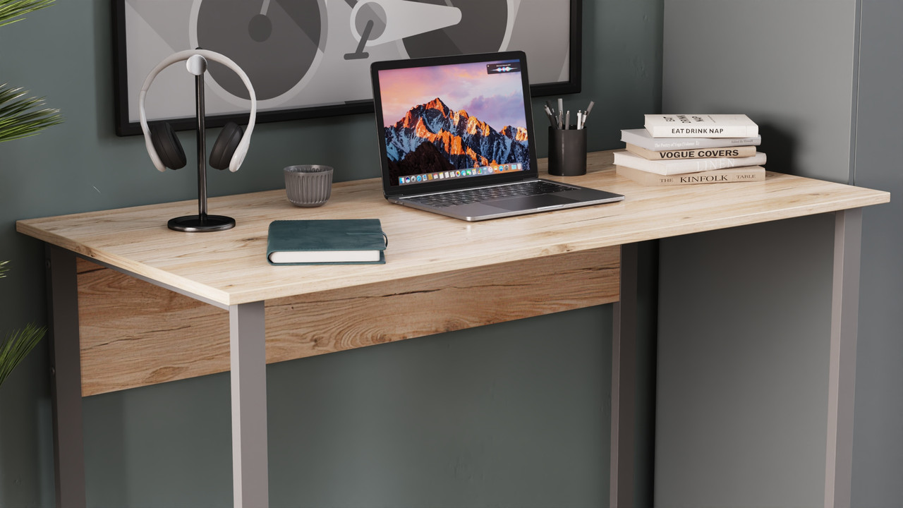 Комп'ютерний стіл Ferrum-decor Курт 75x120x70 сірий ДСП Дуб Артізан 16мм (FRD-101870), фото 1