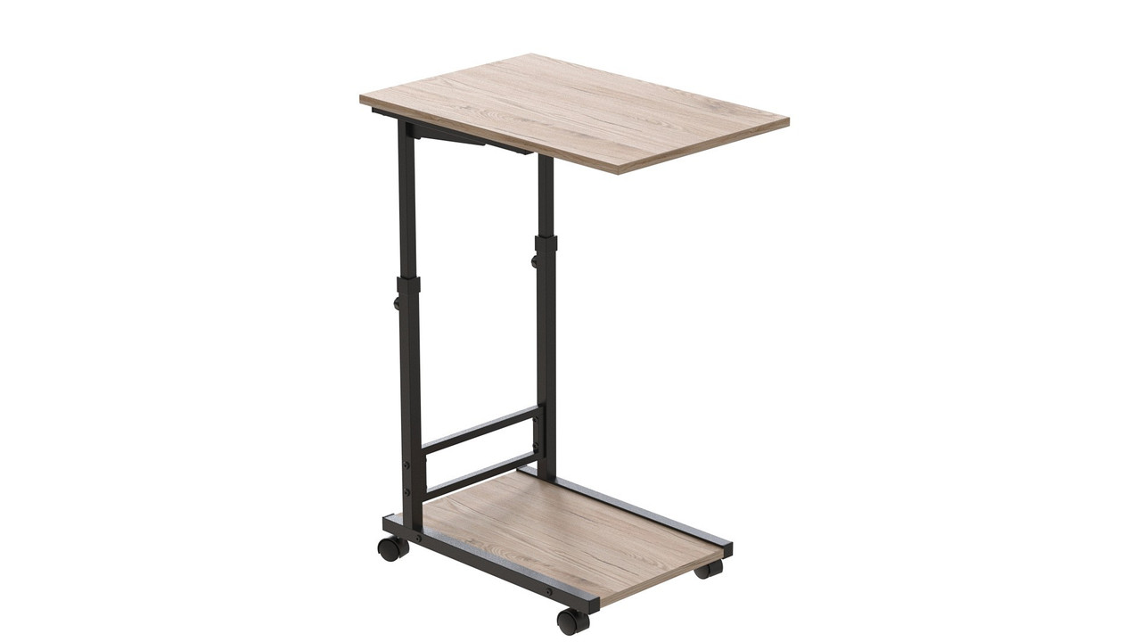 Стіл приставний Френу 62x40x60 метал Чорний ДСП Дуб Сан-Марино 16мм FRD-102506, фото 1