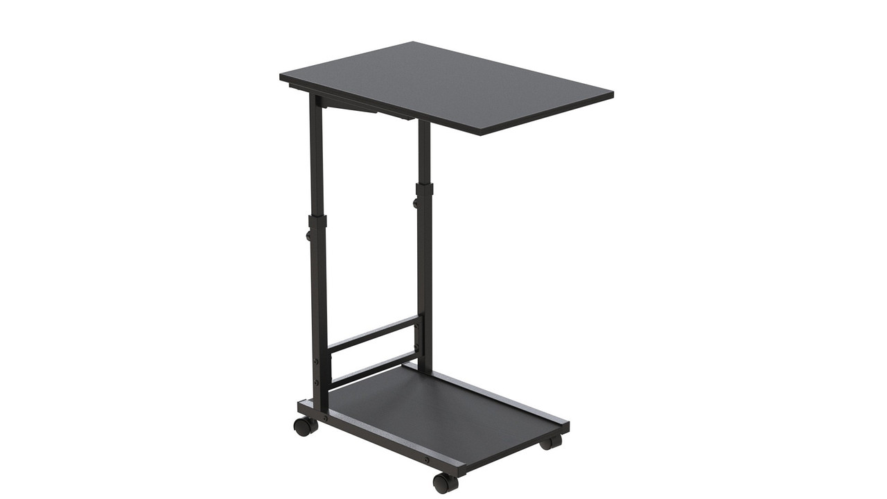 Стіл приставний Френу 62x40x60 метал Чорний ДСП Сосна Кембра 16мм FRD-102507, фото 1