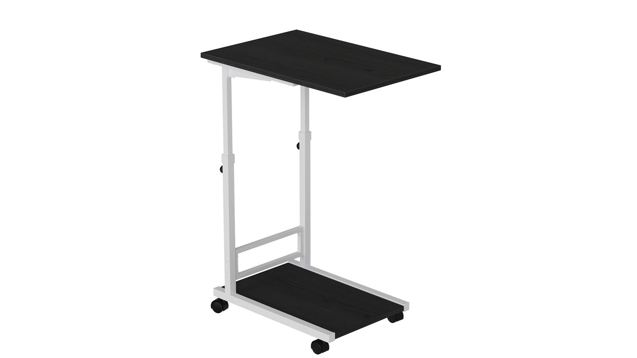 Стіл приставний Ferrum-decor Френу 62x40x60 метал Білий ДСП Венге 16мм (FRD-102514), фото 1