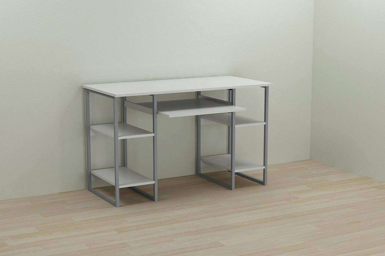 Комп'ютерний стіл Ferrum-decor Тім 75x120x70 сірий ДСП Білий 16мм (FRD-101887), фото 1