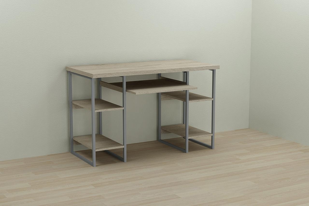 Комп'ютерний стіл Ferrum-decor Тім 75x120x70 сірий ДСП Дуб Сонома 32мм (FRD-101893), фото 1