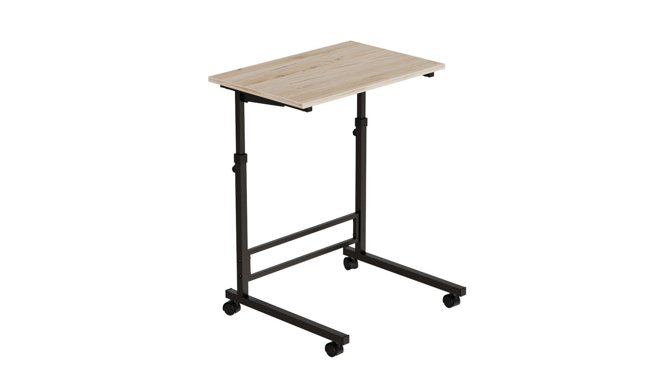 Стіл приставний Аміго 62x60x40 метал Чорний ДСП Дуб Сан-Марино 16мм FRD-102527, фото 1