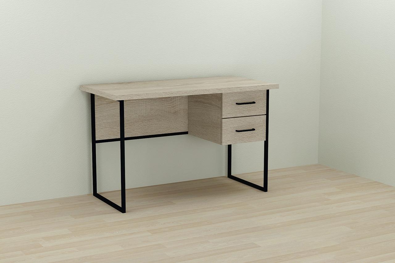 Комп'ютерний стіл Ferrum-decor Таккота 76x120x70 чорний ДСП Дуб Сонома 32мм (FRD-101950), фото 1