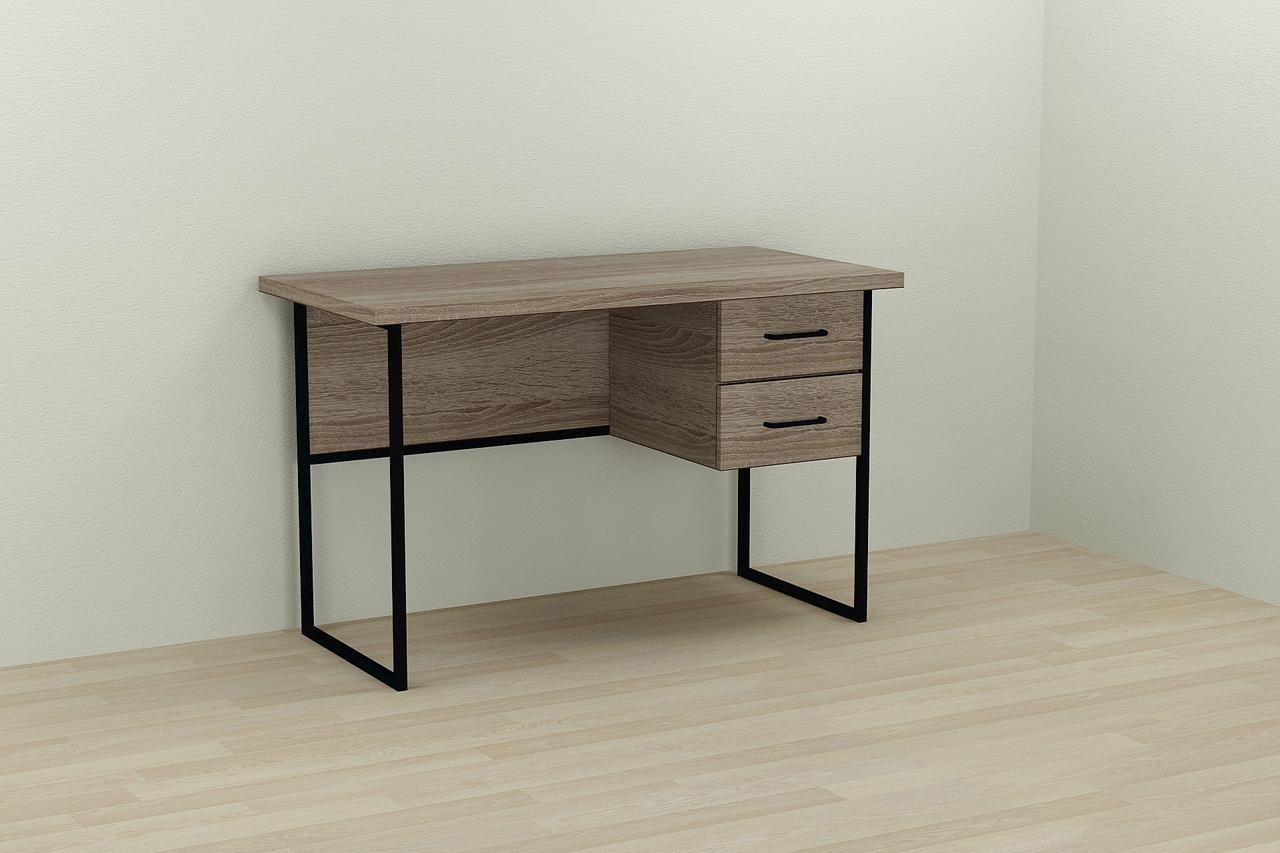 Комп'ютерний стіл Ferrum-decor Таккота 76x120x70 чорний ДСП Дуб Сонома Труфель 32мм (FRD-101951), фото 1