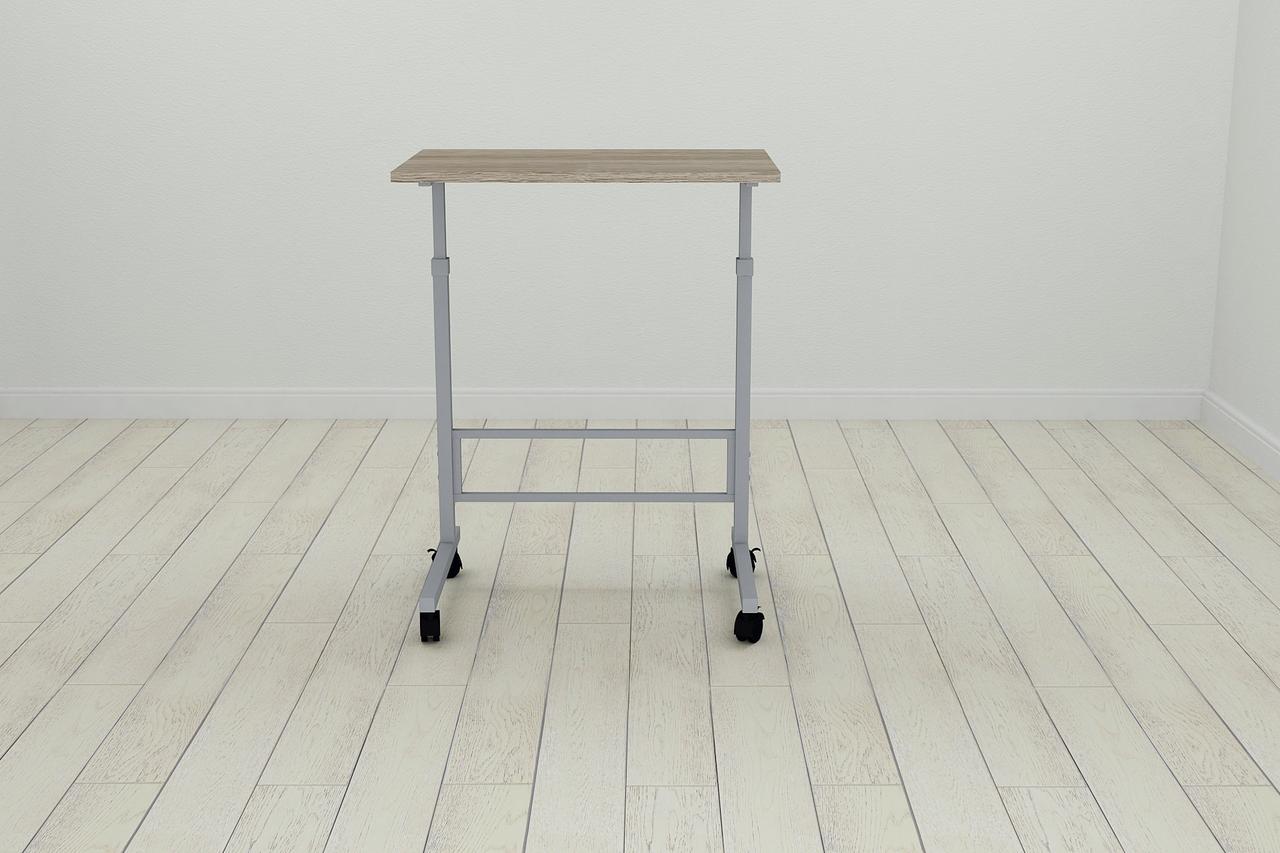 Стіл приставний Ferrum-decor Аміго 62x60x40 метал Сірий ДСП Дуб Дуб Сонома Трюфель 16мм (FRD-102544), фото 1