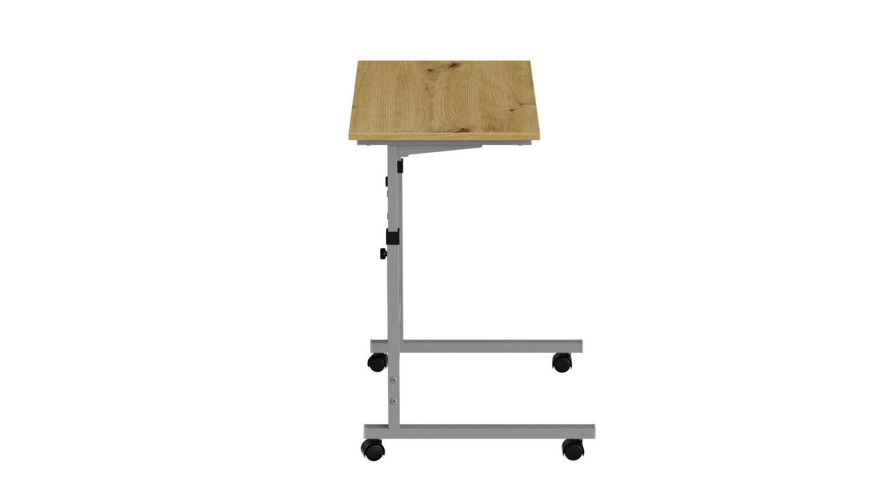 Стіл приставний Ferrum-decor Аміго 62x60x40 метал Сірий ДСП Дуб Артізан 16мм (FRD-102545), фото 1