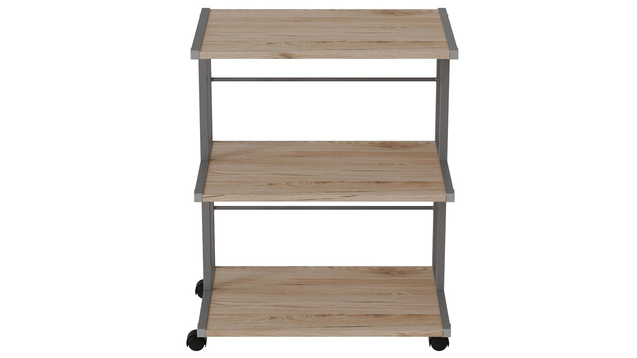 Етажерка на коліщатках Каміло 75x40x60 метал Сірий ДСП Дуб Сан-Марино 16мм FRD-102548, фото 1