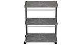 Етажерка на коліщатках Ferrum-decor Каміло 75x40x60 метал Сірий ДСП Бетон 16мм (FRD-102553), фото 2