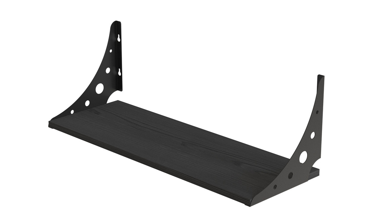 Полиця настінна Ханді 2 240x500x240 метал Чорний ДСП Сосна Кембра 16мм FRD-102556, фото 1