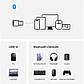 USB Bluetooth-адаптер UGREEN CM748 для комп’ютера, ноутбука (20м, Bluetooth 5.4). Black, фото 4
