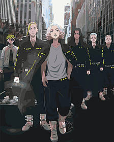 Картина за номерами Аніме: Токійські месники 40*50 см Орігамі LW 3200