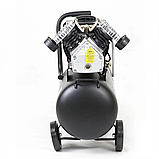 Компресор двоциліндровий Apro OFD-50MX 2.2 кВт 416 л/хв 8бар 50 л (2 крани) + олія 0,2 л (850178), фото 6