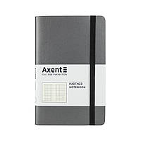 Блокнот Axent Partner Soft, 125х195, 96арк, кліт, сірий (8206-15-A)