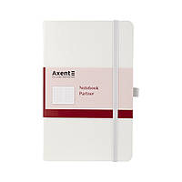 Блокнот Axent Partner, А5, 125х195 мм, 96арк, кліт,білий (8201-21-A)