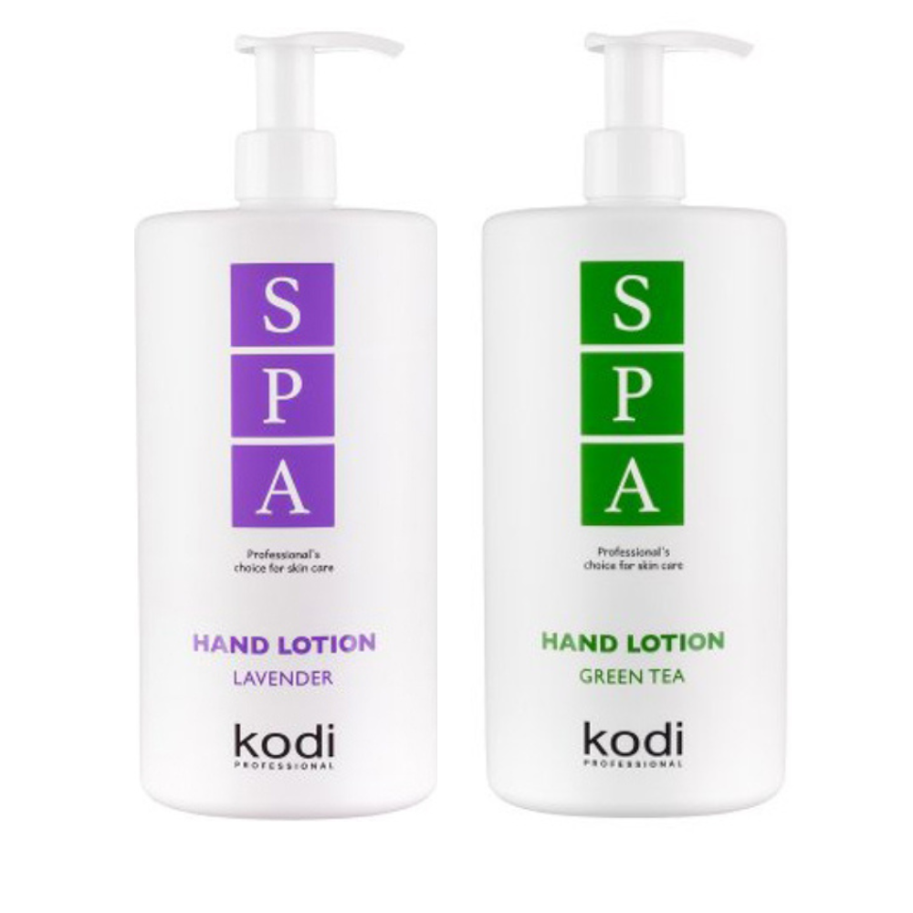 Набір лосьйонів для рук Kodi Professional Лаванда 1000 мл + Зелений Чай 1000 мл