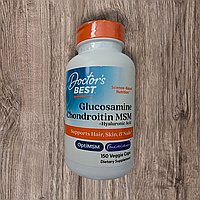 Doctor's Best Glucosamine Chondroitin MSM + Hyaluronic Acid 150 veg caps Doctors