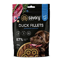 Лакомства для собак Джерки Savory Fillet Turkey With Duck филе индейки с уткой 100 г