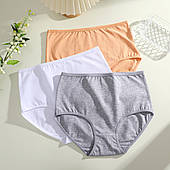 Бавовняні трусики FINETOO, гладенькі, з високою посадкою