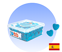 Желейные конфеты желейки Голубое сердце с наполнителем Vidal Испания 150 шт