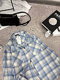 Фланелева сорочка жіноча в клітинку на ґудзиках 42-46 48-52, фото 4