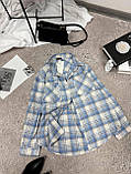Фланелева сорочка жіноча в клітинку на ґудзиках 42-46 48-52, фото 5