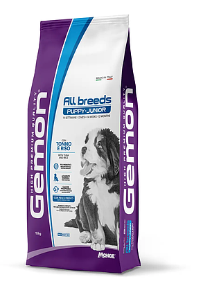 Gemon Dog сухий корм для цуценят тунець з рисом 3 кг, фото 1