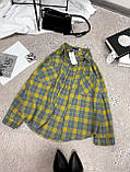 Фланелева сорочка жіноча в клітинку на ґудзиках 42-46 48-52, фото 7