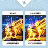 Картина за номерами Покемони: Пікачу 40*50 см Орігамі LW 30420 pbn-a, фото 3