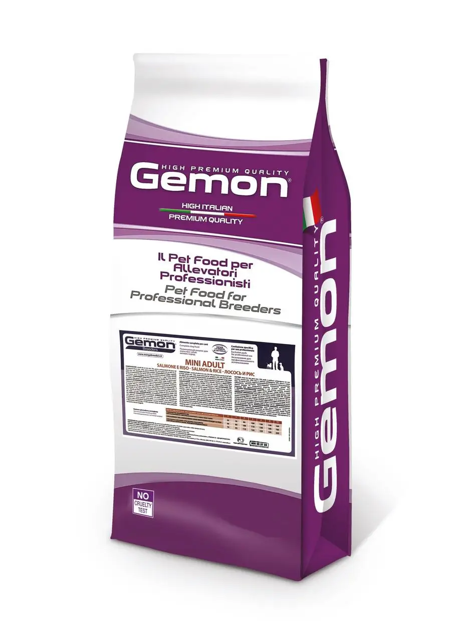 Gemon Dog сухий корм для собак малих порід лосось з рисом 20 кг