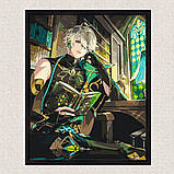 Картина за номерами Геншин імпакт: Аль-Хайтам 40*50 см Орігамі LW 30120 pbn-a, фото 8