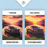 Картина за номерами Авто Тесла 40*50 см Орігамі LW 3323, фото 3