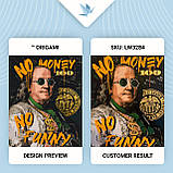 Картина за номерами Франклін. No money no funny. Золоті фарби 40*50 см Орігамі LW 3284, фото 3